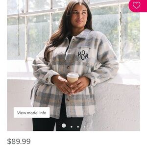Plaid Fuzzy Shacket